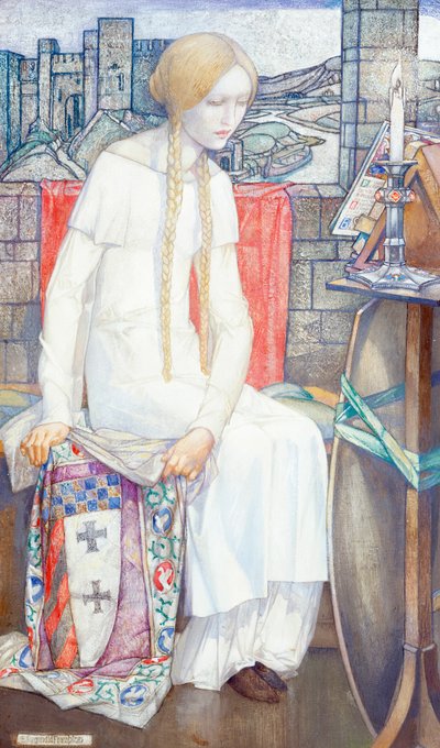 Elaine, 1921 af Edward Reginald Frampton