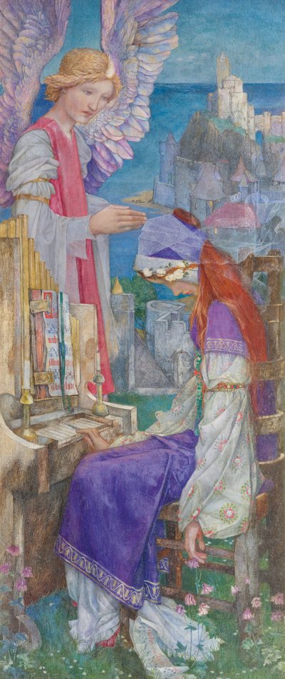Sankt Cecilia (olie på lærred) af Edward Reginald Frampton