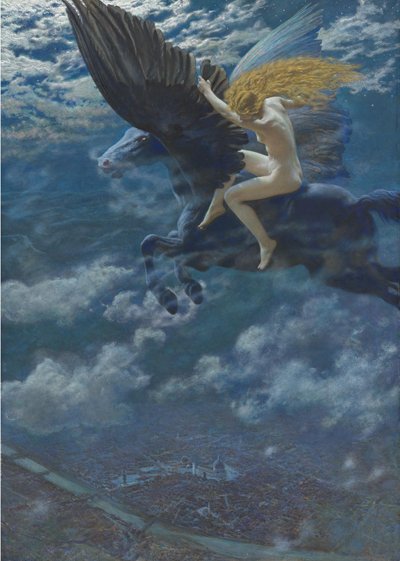 Drømmeidyl En Valkyrie, ca. 1902 af Edward Robert Hughes