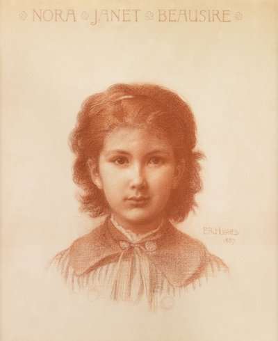 Nora Beausire, datter af Liverpools kunstsamler af Edward Robert Hughes