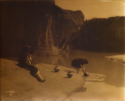 Ved den gamle brønd i Acoma af Edward S. Curtis