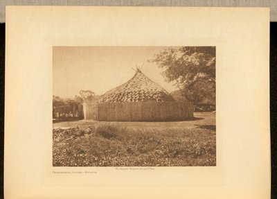 Det ceremonielle hus - Wichita af Edward S. Curtis