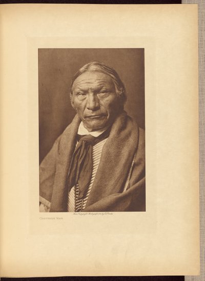 Cheyenne-manden af Edward S. Curtis
