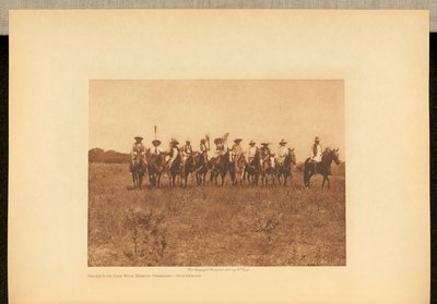 Høvdinge i solens danseparade - Cheyenne af Edward S. Curtis