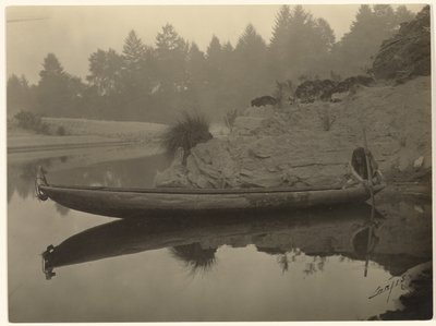 Fiskeri fra kano – Hupa af Edward S. Curtis