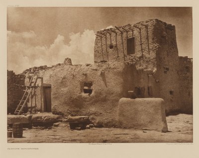 Paguate-vagttårnet af Edward S. Curtis