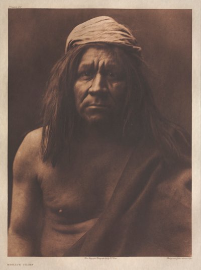 Portefølje II, plade 57 / Mohave-høvding af Edward S. Curtis