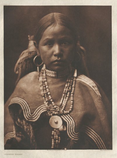 Portfolio I, plade 22: Jicarilla-pigen af Edward S. Curtis