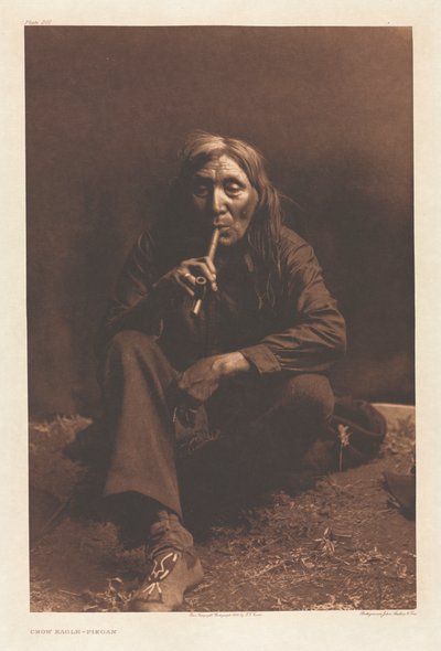 Portfolio VI, Plade 201: Krageørn - Piegan af Edward S. Curtis