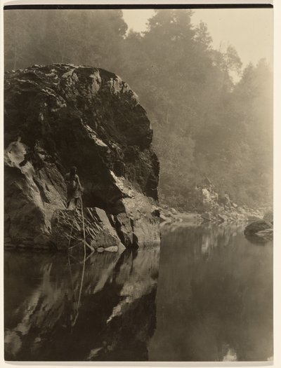 Stille vand - Wetchepeck af Edward S. Curtis
