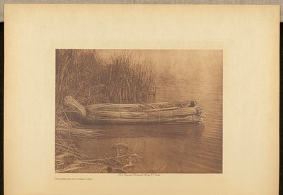 Kom til Balsa på Clear Lake af Edward S. Curtis