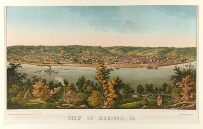 Udsigt over Madison, Id. (Indiana) af Edward Sachse