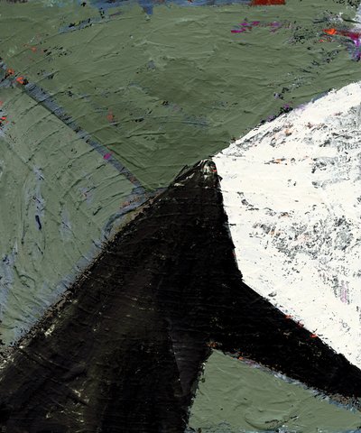 Skarpt geometrisk abstrakt af Edward Selkirk