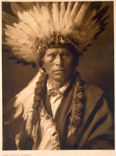 Chief Garfield fra Jicarilla af Edward Sheriff (after) Curtis