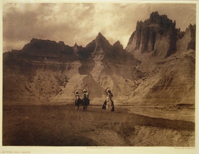 I Badlands af Edward Sheriff (after) Curtis