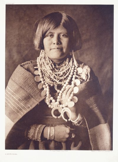 En Zuni-pige af Edward Sheriff Curtis