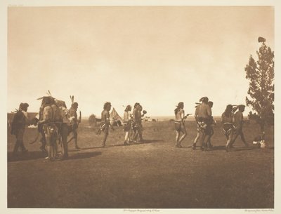 Arikara Medicine Ceremoni - Dance of the Fraternity, 1908. af Edward Sheriff Curtis