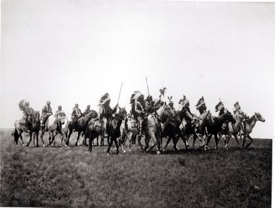 Brule krigsfest af Edward Sheriff Curtis