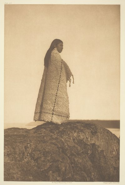 Cowichan pige, 1912. af Edward Sheriff Curtis