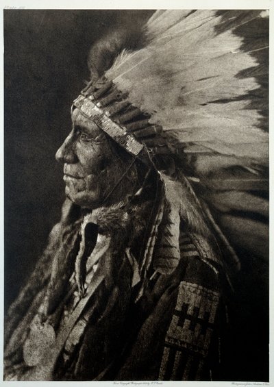 Indians of America: Portræt af Indian Chief af Edward Sheriff Curtis