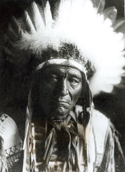 Iron Plume - Ogalala, indianer af Edward Sheriff Curtis