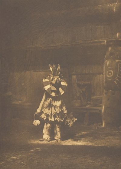 Masked Dancer - Cowichan, 1912. af Edward Sheriff Curtis