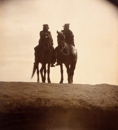 The Outlook af Edward S. Curtis, ca. 1904 (tonet sølvtryk) af Edward Sheriff Curtis
