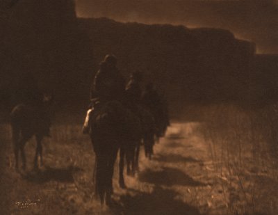 The Vanishing Race - Navaho af Edward S. Curtis, ca. 1907 (fotogravure) af Edward Sheriff Curtis