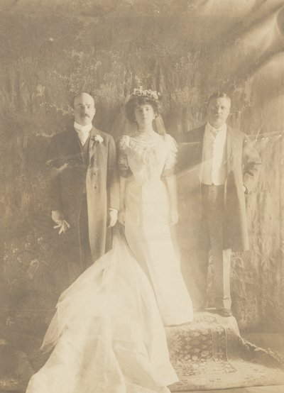 Theodore Roosevelt, Alice Roosevelt Longworth og Nicholas Longworth af Edward Sheriff Curtis