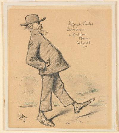 Algernon Charles Swinburne Wimbledon Commonissa af Edward Tennyson Reed