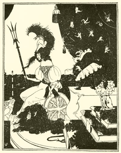 Britannia a la Beardsley af Edward Tennyson Reed