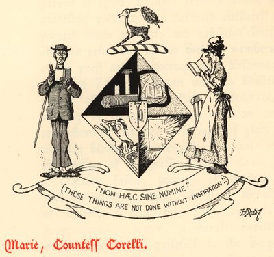 Marie, grevinde Corelli (gravering) af Edward Tennyson Reed