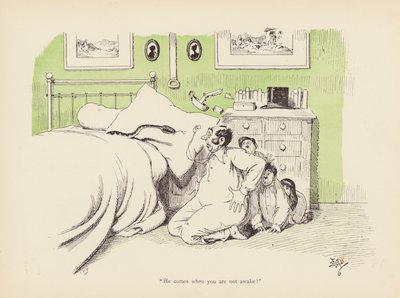Haler med et twist: Viper (farve litho) af Edward Tennyson Reed