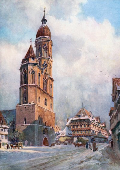 Brunswick - St Andreas og Alte Wage (farvelitografi) af Edward Theodore Compton