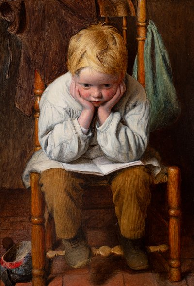 Learning by Heart (olie på plade) af Edward Thompson Davis