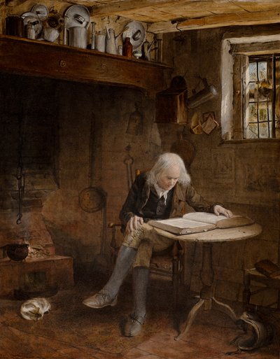 Meditation (olie på lærred) af Edward Thompson Davis