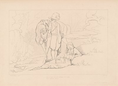 Tæt på var han kommet... af Edward Webb, after George Elgar Hicks