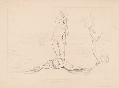 Han byder mig at tørre det sidste... af Edward Webb, after George Elgar Hicks