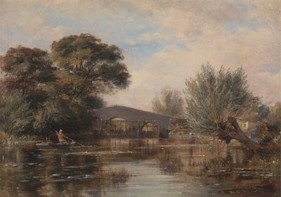 Godstow Bridge nær Oxford af Edward William Cooke