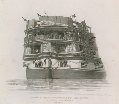 Hans Majestæts Skib Asien af Edward William Cooke