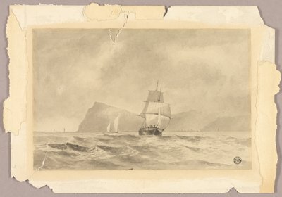 Ud for Whitby af Edward William Cooke