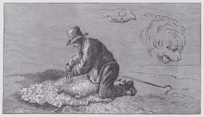 Klipning af får af Edwin (after) Landseer