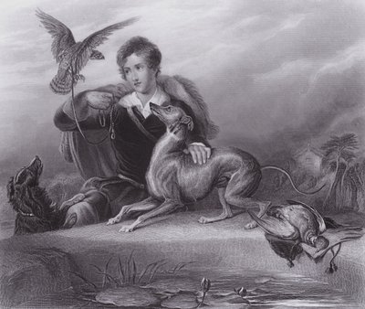 Høvdingens venner (gravering) af Edwin (after) Landseer