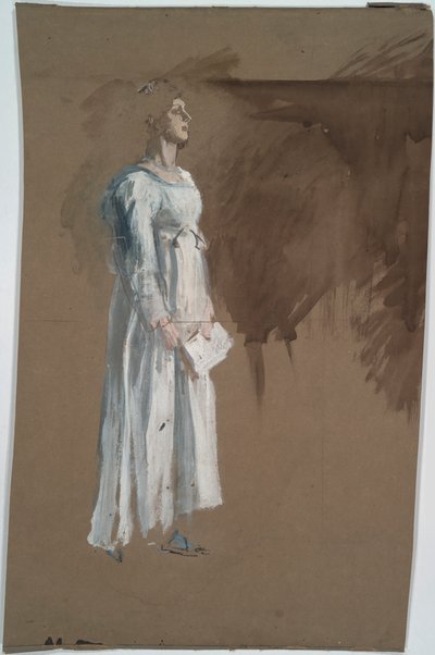En figur i klassisk kjole. af Edwin Austin Abbey