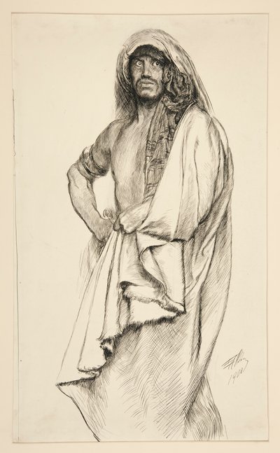 Aaron, fra Titus Andronicus af Edwin Austin Abbey
