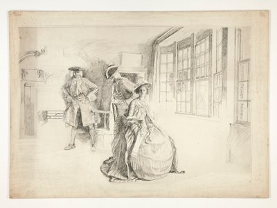 En uvelkommen gæst af Edwin Austin Abbey