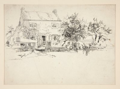 Arkitektonisk undersøgelse: Hurley, London af Edwin Austin Abbey