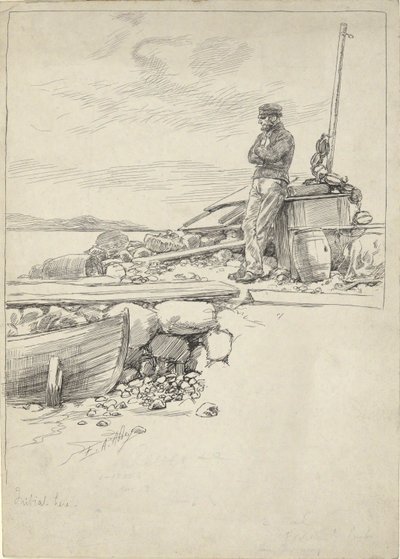 Kaptajn Sandy af Edwin Austin Abbey
