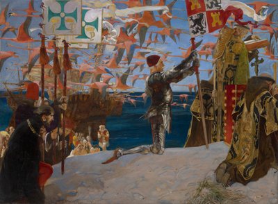 Columbus i den nye verden af Edwin Austin Abbey