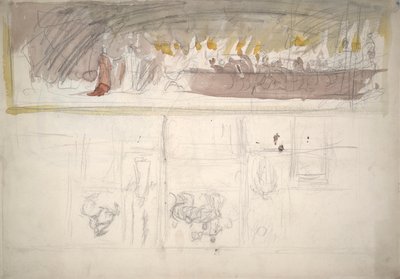 Kompositionsstudie til af Edwin Austin Abbey